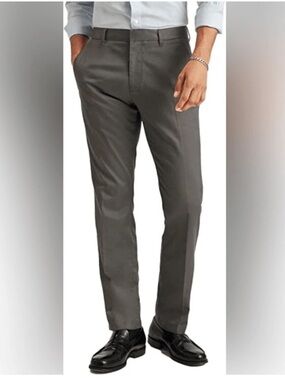 Bonobos Mens Friday Slate Slim Stretch Weekend Warrior Pants Gray Size 36 x 30